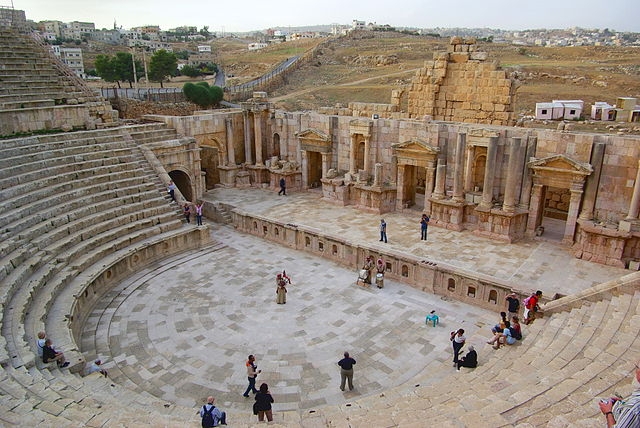 Jerash, South theater. Photo by Berthold Werner.