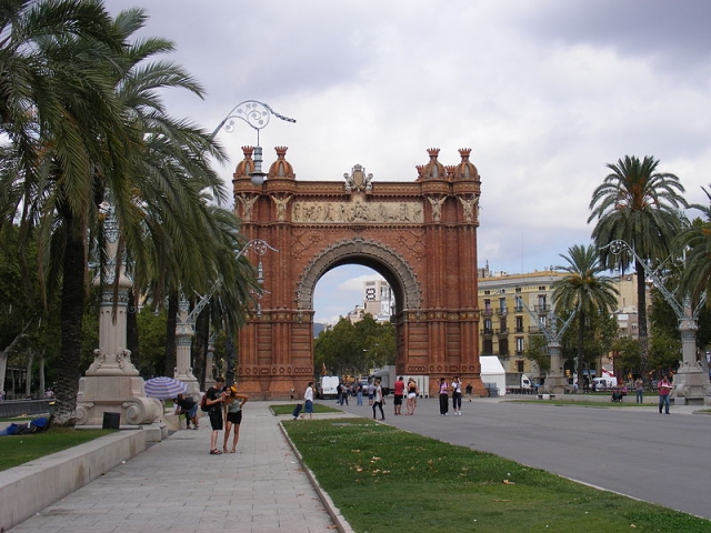 Arc de Triomf of Barcelona, Spain. Mdeman, CC BY-SA 3.0, via Wikimedia Commons