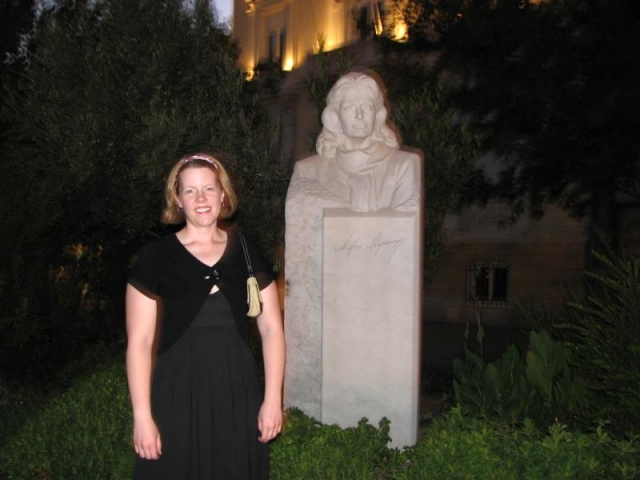 Statue of Melina Mercouri. Athens, Greece.