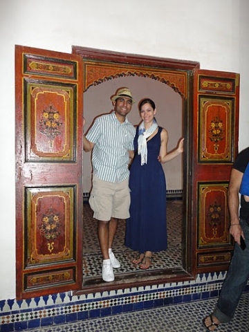 Tina and Vishal. Honeymoon in Morocco.