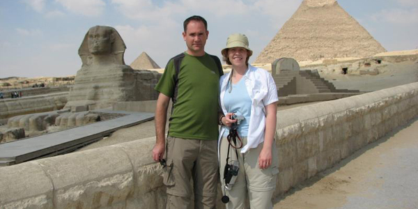 Visiting Giza, Egypt